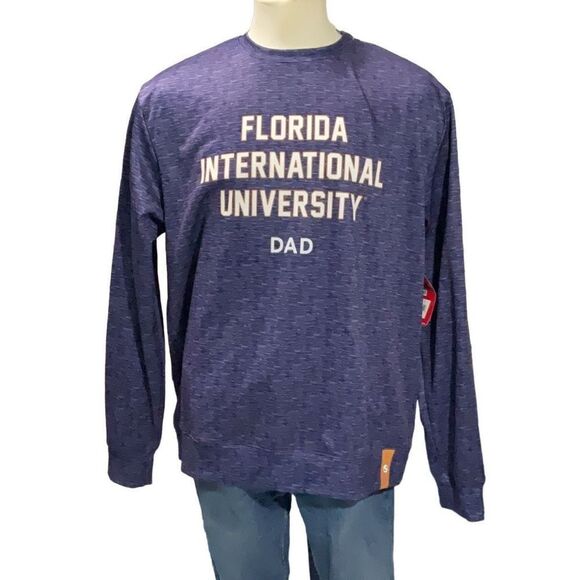 ProSphere Purple Fleece Sweatshirt Florida International University Dad XL NWT - Picture 5 of 7